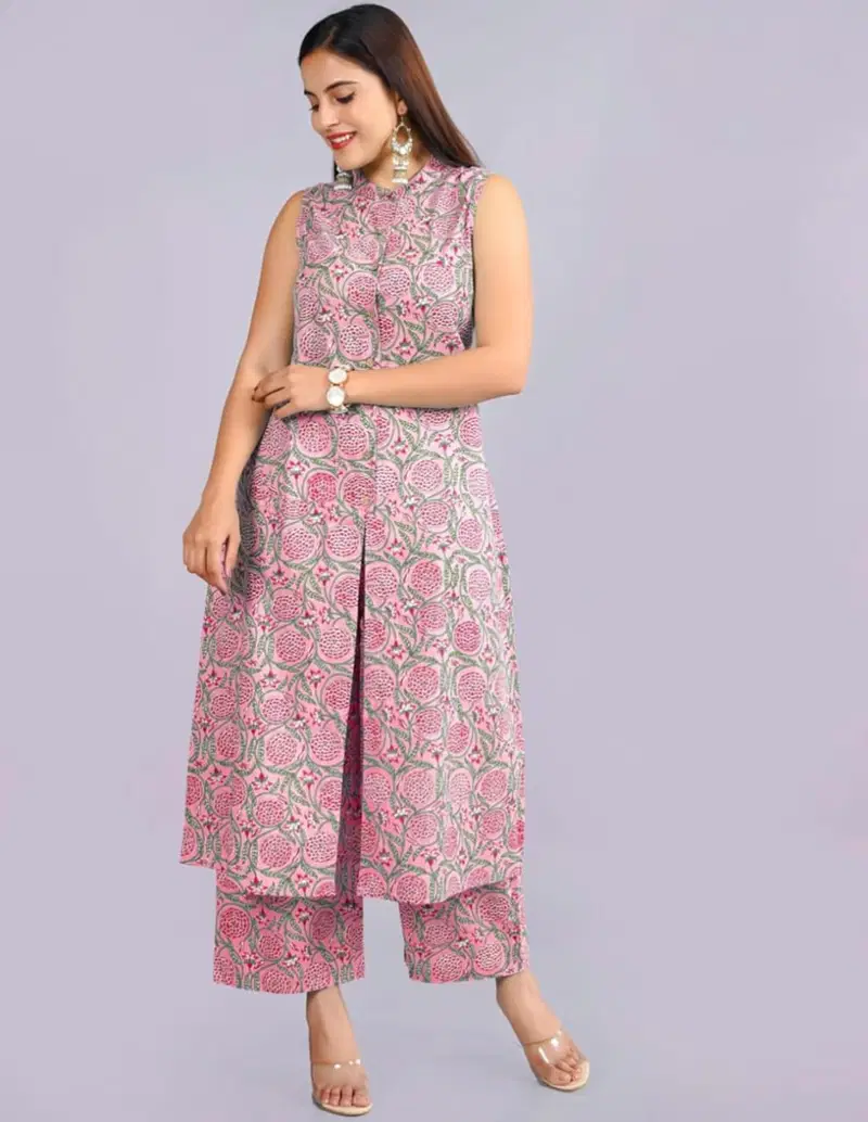 Kaira By Nsf Cotton Blend Kurta & Pant Dupatta Set Wholesale In India
